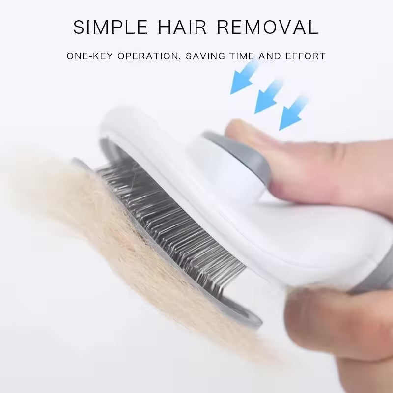 Self-cleaning Deshedding brush for Dogs & Cats