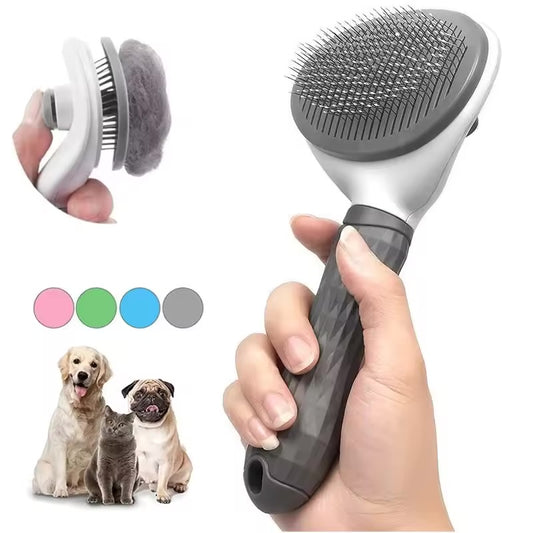Self-cleaning Deshedding brush for Dogs & Cats