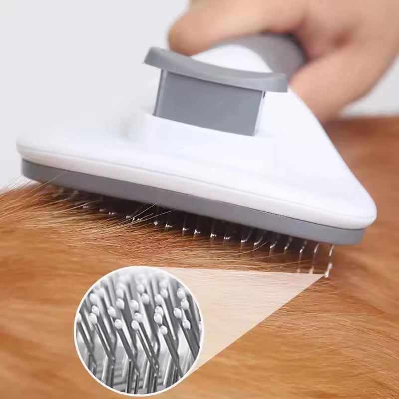Self-cleaning Deshedding brush for Dogs & Cats