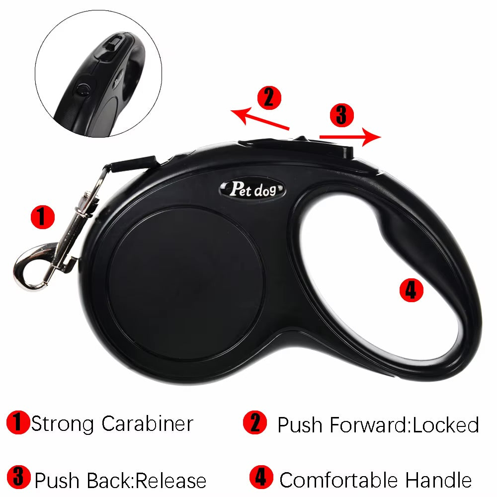 Retractable Dog Lead- Tangle free walking